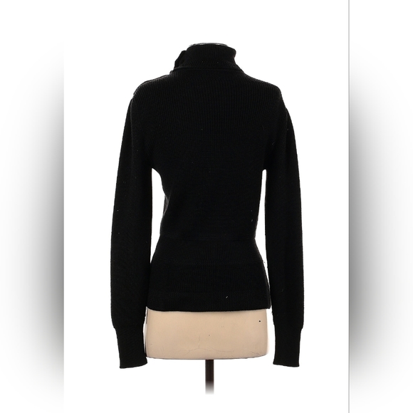 Ralph Lauren Purple Label Women’s M Sweater Silk Cashmere Turtleneck Buttons - Picture 3 of 9